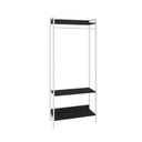 Ver imagem 3 de Estante Closet Arara 187x80cm 3 Prateleiras Active Yescasa Preto/Ônix/Branca