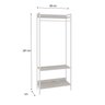 Estante Closet Arara 187x80cm 3 Prateleiras Active Yescasa - 4