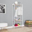 Ver imagem 7 de Estante Closet Arara 187x80cm 3 Prateleiras Active Yescasa Branco/Snow