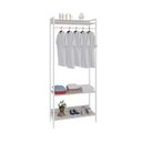 Ver imagem 2 de Estante Closet Arara 187x80cm 3 Prateleiras Active Yescasa Branco/Snow