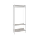 Ver imagem 3 de Estante Closet Arara 187x80cm 3 Prateleiras Active Yescasa Branco/Snow
