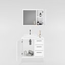 Ver imagem 3 de Gabinete para Banheiro com Cuba e Espelho Incluso Turin 60 - Avelato / Preto