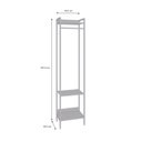 Ver imagem 4 de Estante Closet Arara 187x45cm 3 Prateleiras Active Yescasa Branco/Chess