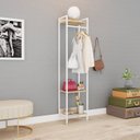 Ver imagem 7 de Estante Closet Arara 187x45cm 3 Prateleiras Active Yescasa Marrom/Carvalho/Branca