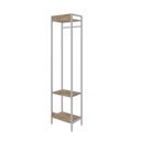 Ver imagem 6 de Estante Closet Arara 187x45cm 3 Prateleiras Active Yescasa Marrom/Carvalho/Branca