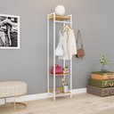 Ver imagem 7 de Estante Closet Arara 187x45cm 3 Prateleiras Active Yescasa Marrom/Lâmina Mel/Branca