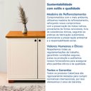 Ver imagem 6 de Armário Multiuso 2 Portas Tampo em Madeira Maciça 100cm Ananda CabeCasa MadeiraOriginals Off White/Mel