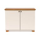 Ver imagem 2 de Armário Multiuso 2 Portas Tampo em Madeira Maciça 100cm Ananda CabeCasa MadeiraOriginals Off White/Mel
