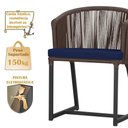 Ver imagem 2 de Mesa com 4 Cadeiras e Noronha Estofado 10 Trama Original Marrom