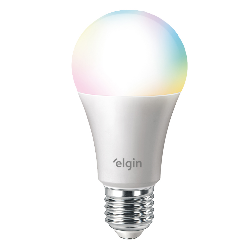 Lâmpada Inteligente Wi-Fi Smart Elgin:Led 15W Color