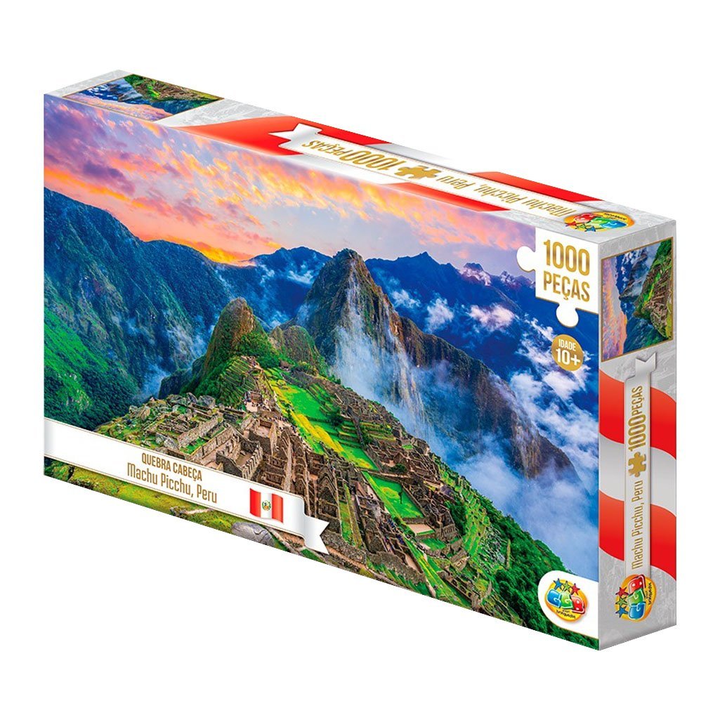 Quebra Cabeça 1000 Peças Machu Picchu, Peru MadeiraMadeira