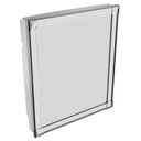 Ver imagem 1 de Armário Plástico Branco com Perfil de Alumínio Versátil 31 x 36 x 10 cm AL41
