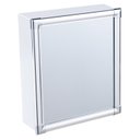 Ver imagem 1 de Armário Plástico Branco com Perfil de Alumínio de Sobrepor 31 x 36 x 10 cm AL42