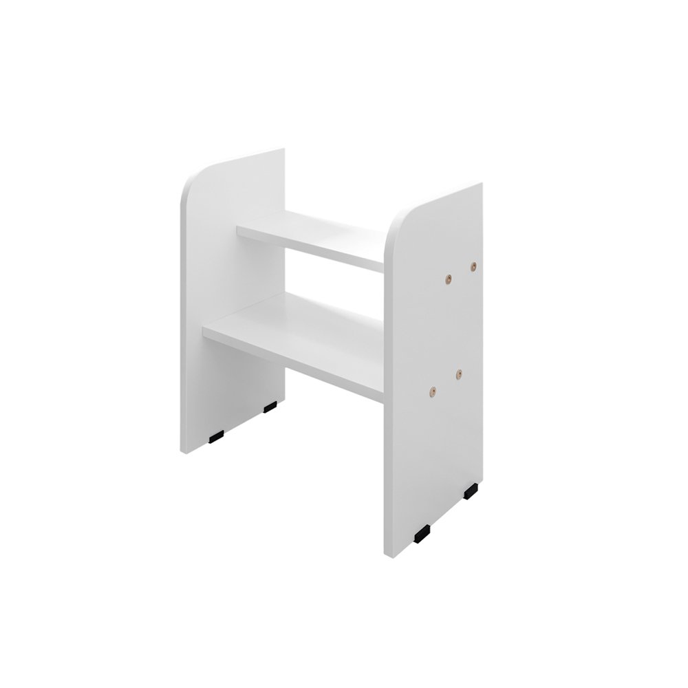 Cama Infantil com 2 Baus Organizador e Escada Luna Plus Branco - 6