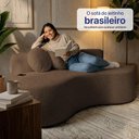 Ver imagem 7 de Sofá Veda 1,88m Xpand Tech Tecido Bouclê Marrom Cama Inbox