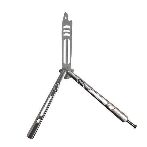 Canivete Shark Butterfly Bsl-1 sem Lâmina Prateado Aço Inox