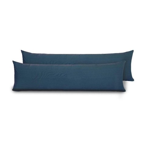 Kit 2 Fronhas para Travesseiro de Corpo Slim 1,50cm X 50cm - Marinho