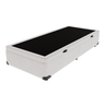 Cama Box com Baú Solteiro Branca Comfort Prime 78x188 - 1