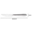 Ver imagem 3 de Jogo 12 Facas 20,5cm e 12 Garfos 19cm Inox Turim Brinox Servir Jantar Almoço
