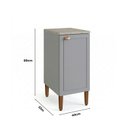 Ver imagem 4 de Balcão para Cozinha 40cm com 1 Porta Americana Cinza Crystal