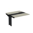 Ver imagem 1 de Complemento de Mesa Plataforma para Coworking para 2 Pessoas 120x120 120cm Industrial Nogueira Casablanca e Preto Bege