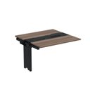 Ver imagem 1 de Complemento de Mesa Plataforma para Coworking para 2 Pessoas 120x120 120cm Industrial Walnut e Preto Marrom
