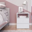 Ver imagem 2 de Quarto Juvenil com Cama e Mesa de Cabeceira 80 Tókio Branco
