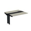 Ver imagem 1 de Complemento de Mesa Plataforma para Coworking para 2 Pessoas 130x120 130cm Industrial Nogueira Casablanca e Preto Bege