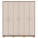 Ver imagem 6 de Guarda Roupa Casal 203cm com 6 Portas Leo Imbuia/fendi V02 - Mpozenato