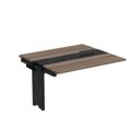 Ver imagem 1 de Complemento de Mesa Plataforma para Coworking para 2 Pessoas 130x120 130cm Industrial Walnut e Preto Marrom