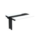 Ver imagem 1 de Complemento de Mesa Plataforma para Coworking para 2 Pessoas 130x120 130cm Industrial Branco e Preto