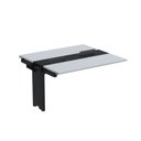Ver imagem 1 de Complemento de Mesa Plataforma para Coworking para 2 Pessoas 130x120 130cm Industrial Cinza e Preto
