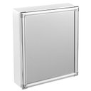 Ver imagem 1 de Armário Plástico Branco com Perfil de Alumínio de Sobrepor 36 X 45 X 11 Cm Al42