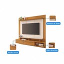 Ver imagem 4 de Painel para TV até 60 Polegadas 152cm x 160cm com 2 Portas Basculantes Aquiles Espresso Móveis