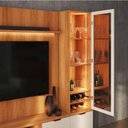 Ver imagem 5 de Estante Home com Torre e Cristaleira 270cm Tv 75 Pol Atenas Lukaliam Jequitiba/off White