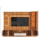 Ver imagem 1 de Estante Home com Torre e Cristaleira 270cm Tv 75 Pol Atenas Lukaliam Jequitiba/off White