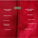 Ver imagem 3 de Kit 3 Capas para Almofada Drapeada Veludo Quadrada Várias Cores Cor:vermelho