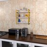 Prateleira Tripla Nicho Hone Modelo Industrial Decoração Casa 60x15 Preta/jade - 7