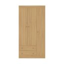 Ver imagem 5 de Guarda-roupa Infantil 92cm 3 Portas e 2 Gavetas Encanto Multimóveis Mp4447 Madeirado