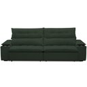 Ver imagem 3 de Sofá Retrátil Reclinável para Sala de Estar Living 250cm Ártico F04 Veludo Verde - Lyam Decor