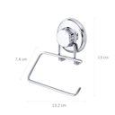 Ver imagem 2 de Porta-Papel Higiênico em Inox com Ventosa Cinza/Cromado Astra