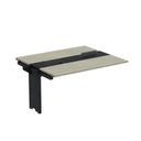 Ver imagem 1 de Complemento de Mesa Plataforma para Coworking para 2 Pessoas 160x120 160cm Industrial Nogueira Casablanca e Preto Bege