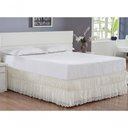 Ver imagem 2 de Saia Babado Cama Solteiro Palha