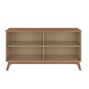 Ver imagem 5 de Aparador Buffet Opala Design Retrô Tampo MDF25MM Chanfrado:Freijo/Fendi