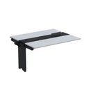 Ver imagem 1 de Complemento de Mesa Plataforma para Coworking para 2 Pessoas 160x120 160cm Industrial Cinza e Preto