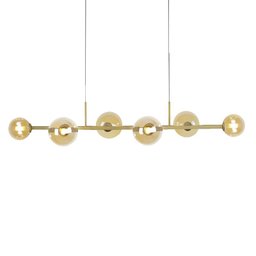 Lustre Pendente Quality Orbit 1527 G9 Bivolt Dourado / Champagne - 1