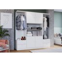 Ver imagem 3 de Quarto Juvenil com Cama Guarda Roupas e Mesa de Cabeceira 80 Tókio Branco