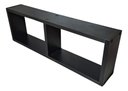 Ver imagem 1 de Nicho Duplo Organizador Mdf Sala Banheiro Escritório Quarto - Preto