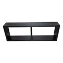 Ver imagem 2 de Nicho Duplo Organizador Mdf Sala Banheiro Escritório Quarto - Preto