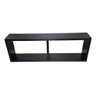 Nicho Duplo Organizador Mdf Sala Banheiro Escritório Quarto - Preto - 2